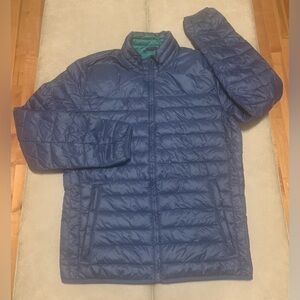 Gap Women’s Navy Lightweight Nylon Water Resistant Puffer Jacket Size Small